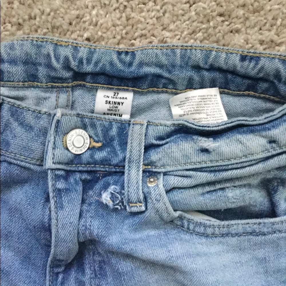 🔥🔥HOST PIC🔥🔥&Denim Skinny Low Waist Cutout Jeans - Picture 3 of 8
